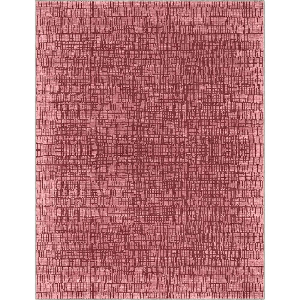 Well Woven Abstract Nightscape Geometric Flat-Weave Area Rug