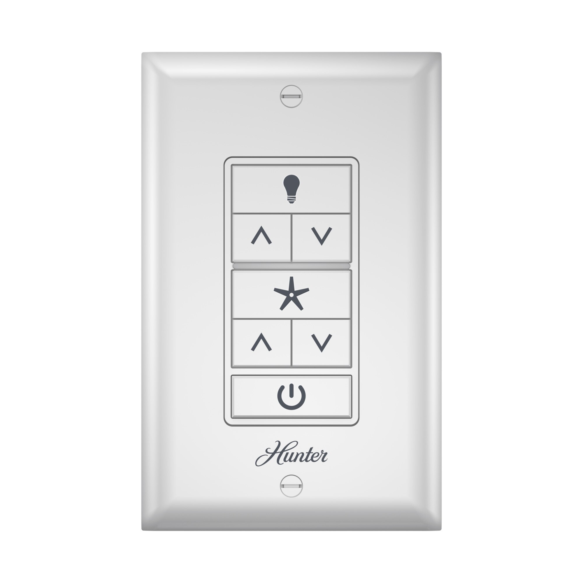 Hunter Universal 75 Foot Range Ceiling Fan Wall Control With Led Light Bar