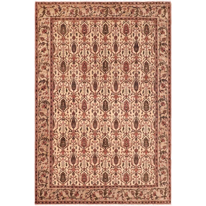 Vintage Herati Bidjar Hand Knotted Wool Rug - 7'9'' x 10'5''