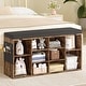 preview thumbnail 12 of 32, Shoe Storage Bench Cubby Organizer for Entryway