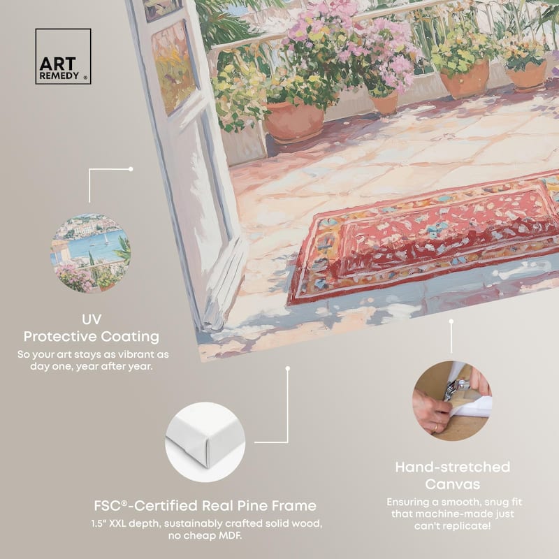 Room with a View Canvas by Art Remedy, Gallery Wrapped