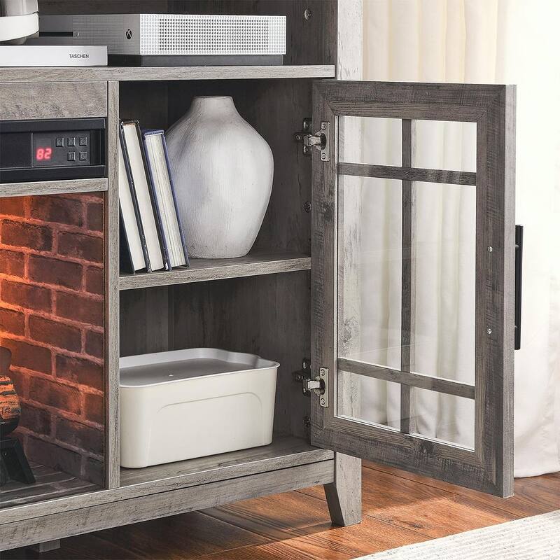 TV Stand for TVs up to 55" with Electric Fireplace