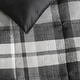 preview thumbnail 3 of 7, Nautica Crossview Plaid Microsuede Reversible Charcoal Comforter Set