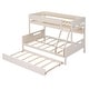 preview thumbnail 26 of 34, Twin Over Full Bunk Bed with Shelves and Trundle - Practical for Families