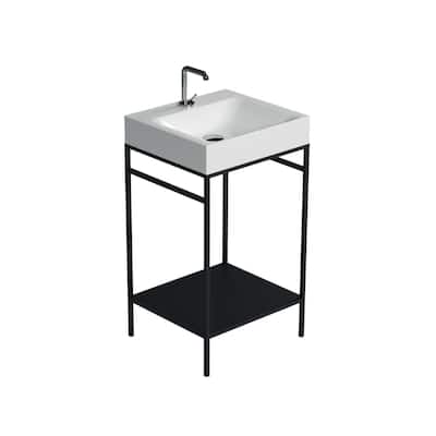 WS Bath Collections 3530+9240.31 Cento 19-11/16" Rectangular Metal and