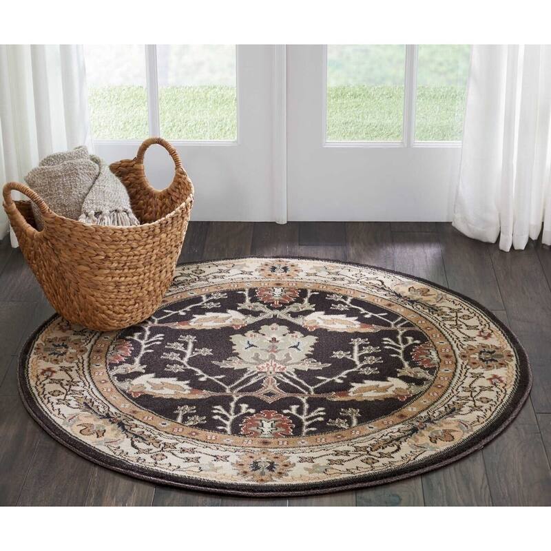 Nourison Walden Traditional Persian Floral Bordered Area Rug