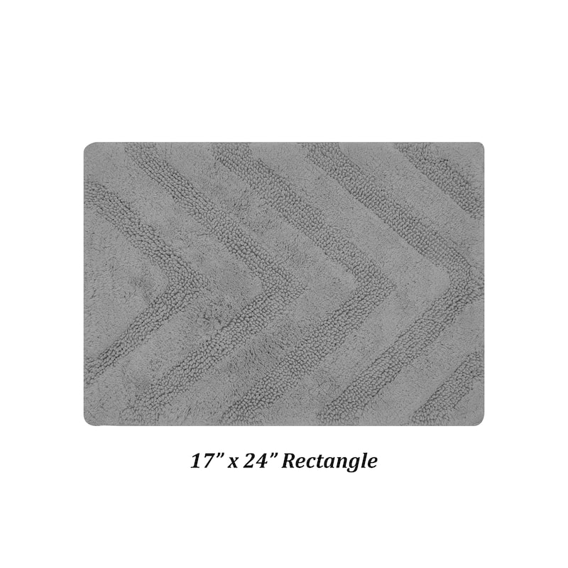 Better Trends Bathroom Rug 100% Cotton Tufted Water Absorbent Bath Rug for Shower, Sink Bath Mats Machine Wash Hugo Collection