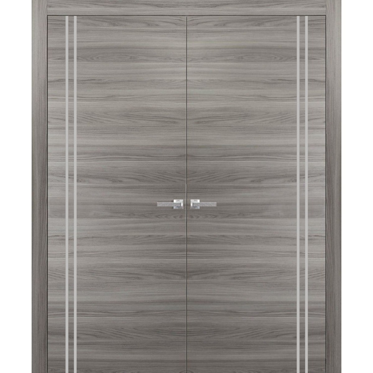 SartoDoors Planum 0310 | Interior French Doors Double French Door | Solid Wood | Hardware Set | 36x80, Custom Bedroom Door