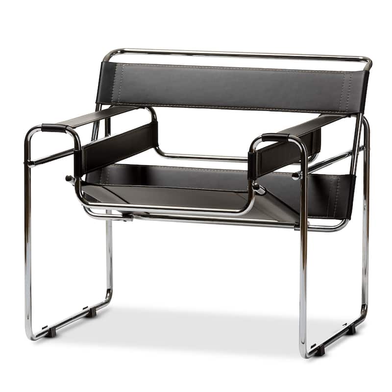 Strick & Bolton Saunders Black Accent Chair
