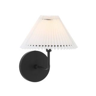 1-Light Wall Sconce in Matte Black