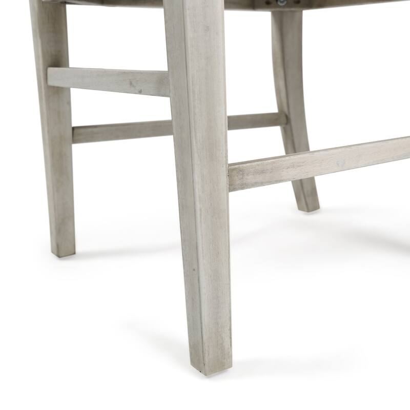 Country Set of 2 Dining Chairs with X-shaped Back, Solid Wood Frame for Dining Room Living Room Balcony and Patio