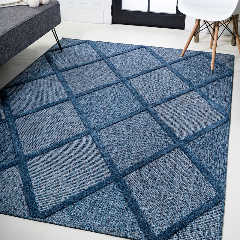 JONATHAN Y Talaia Diamond Trellis Indoor/Outdoor Area Rug