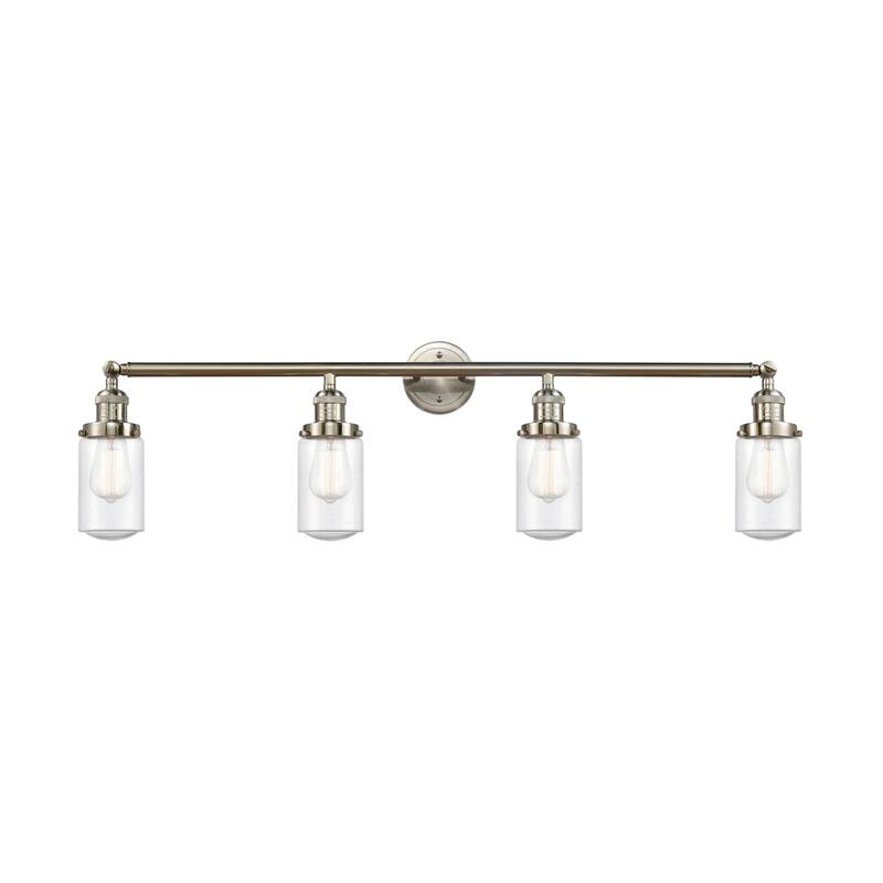 Innovations Lighting Dover 4 Light 43" Wide Bathroom Vanity Light - Brushed Satin Nickel / Seedy