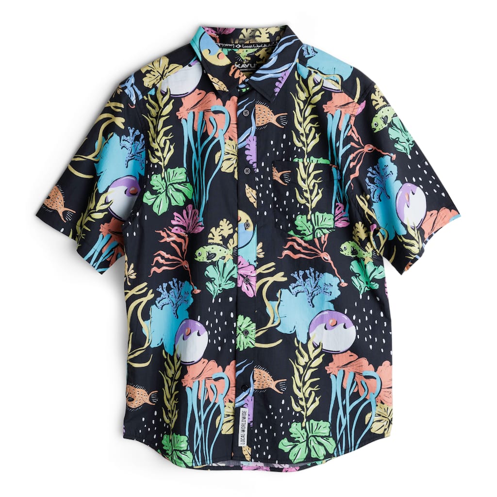 KAVU Men's Festaruski Short-Sleeve Party Shirt