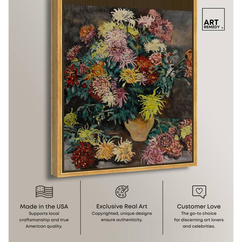 Louis Valtat Dahlias Canvas by Art Remedy