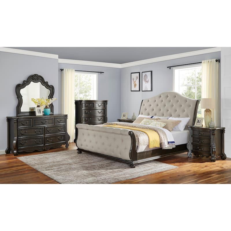 Steve Silver Raymond 6-Piece Sleigh Bedroom Set
