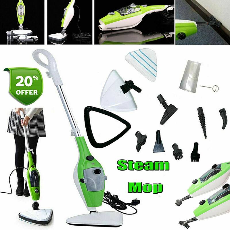 10in1 Steam Mop Best for Cleaning Hardwood Floors, Tile Grout