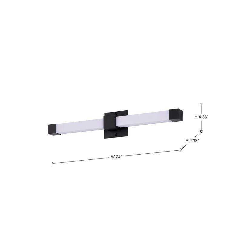 Brightwyn 24 Inch LED Vanity Matte Black Finish - Matte Black