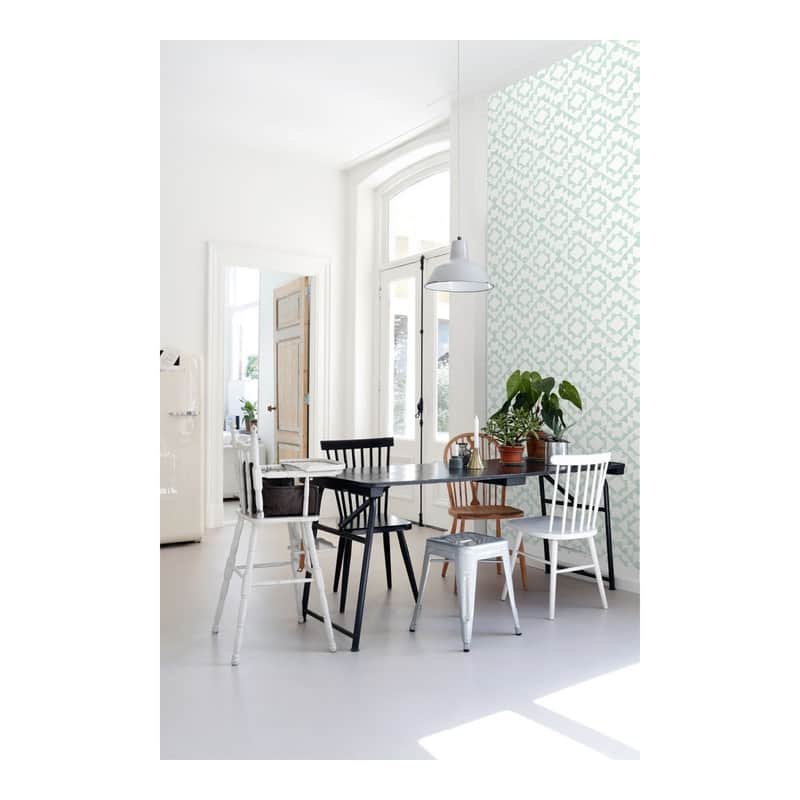 ESTA Home Fantine Mint Geometric Wallpaper - 20.5 x 396 x 0.025