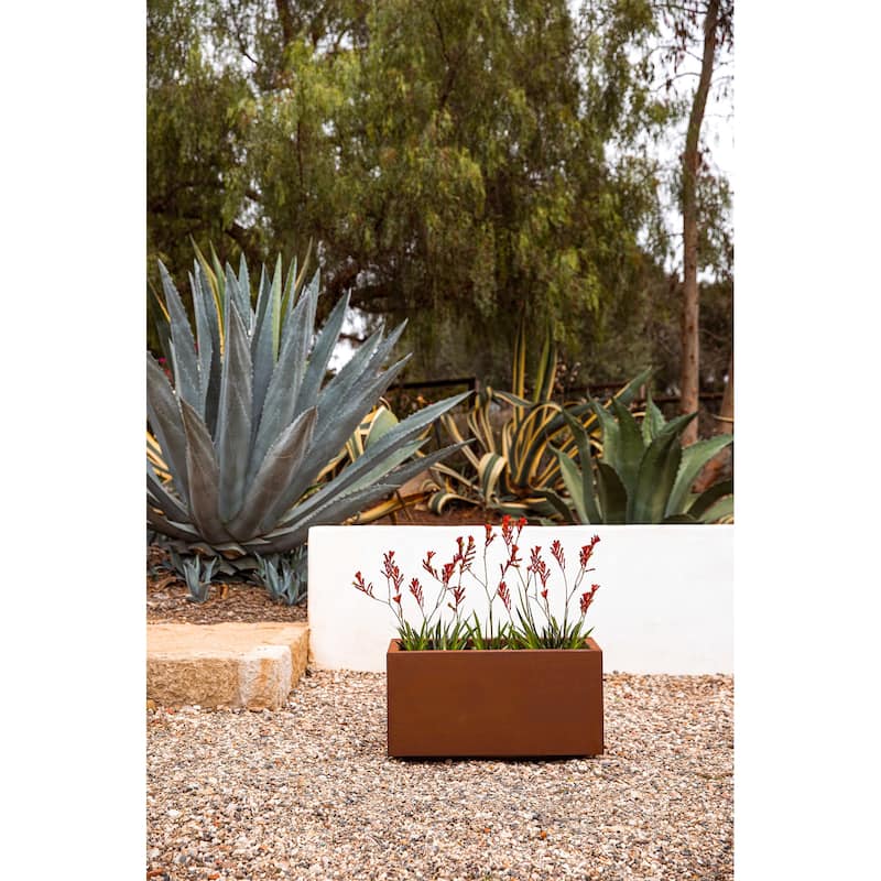 Corten Steel Series Long Box Planter