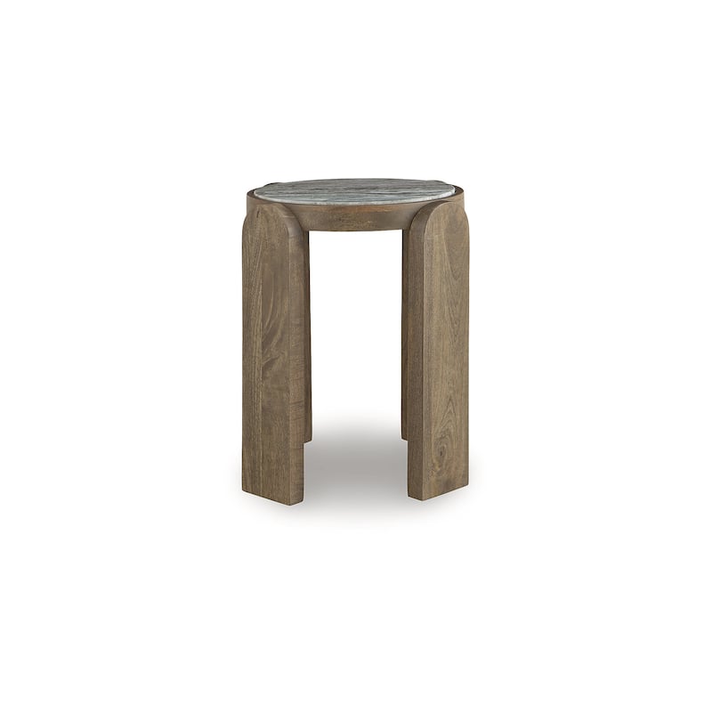 Signature Design by Ashley Gavrilley Brown/Gray Accent Table - 15.25" W x 15.25" D x 21.13" H