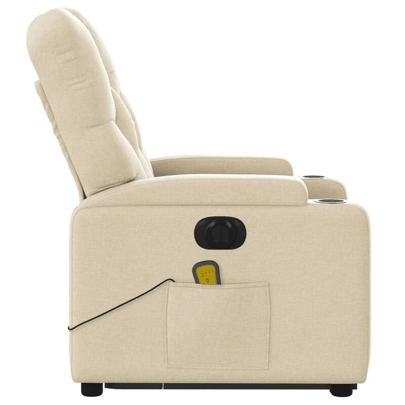 vidaXL Stand up Massage Recliner Chair Power Lift Wingback Armchair Fabric
