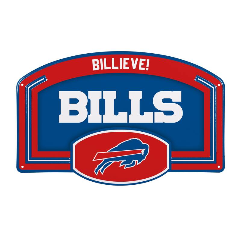 Buffalo Bills Embossed Steel Wall Sign, 11" x 17"