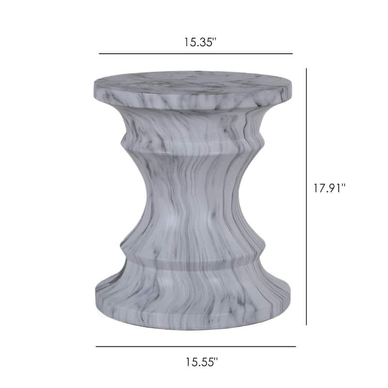 Modern Small Round Side Table for Tree Stump Garden Stool indoor and Outdoor