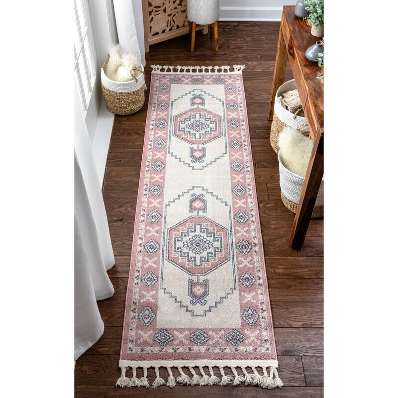 Well Woven Loop De Loop Kaya Tribal Geometric Area Rug