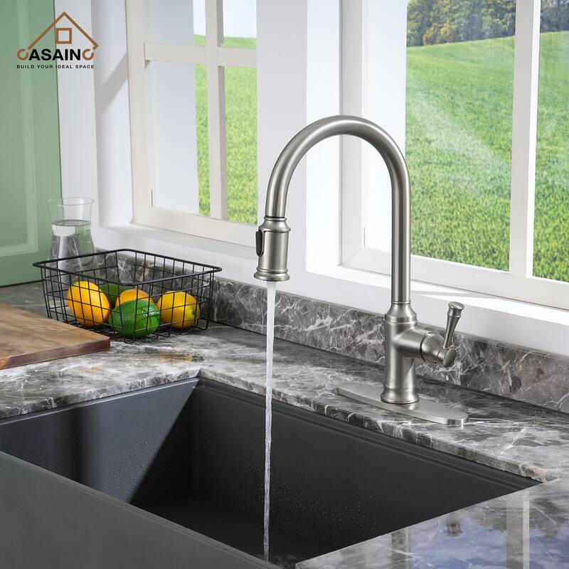 Single Handle Pull Out Sprayer Kitchen Faucet