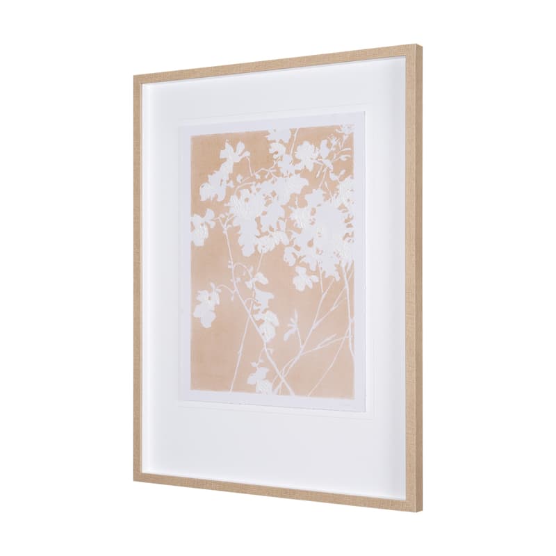 Flower Silhouette-Jasmine Framed Art Print