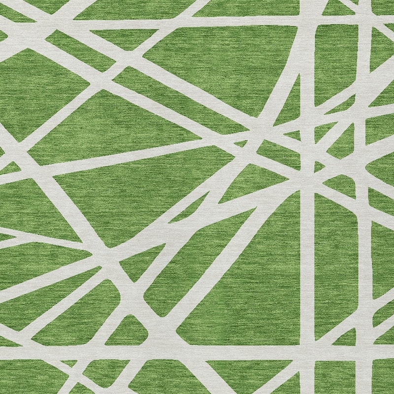 HomeRoots Geometric Transitional Rectangle Outdoor Rug