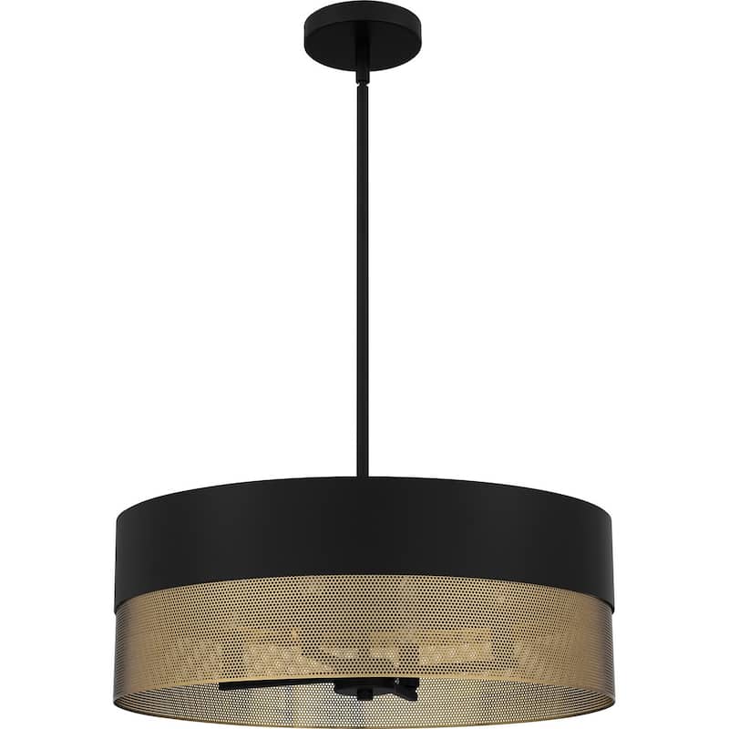 Quoizel Pendant Four Light Pendant - Matte Black