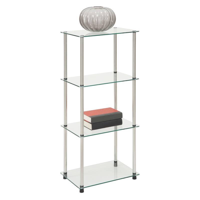 Convenience Concepts Designs2Go Classic Glass 4 Tier Tower