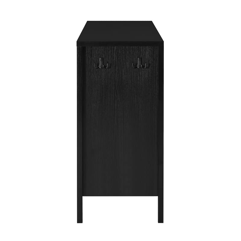 55.1" Storage Sideboard with 4-Doors,Multi Functional Buffet with Open Shelf and 2-Tiers Adjustable Shelves, Modern Cabinet