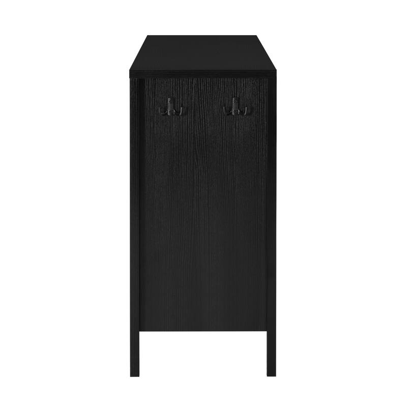 Abrail 4 Doors Storage Sideboard with Open Shelf and Adjustable Shelves