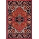 preview thumbnail 2 of 5, Anna Red & Black Updated Traditional Area Rug - 2' x 3'