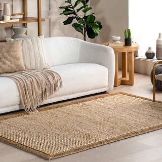 Nuloom Nava Casual Bordered Jute Area Rug