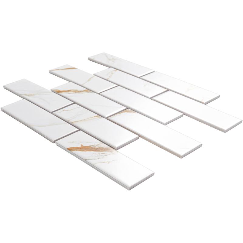 Ackland AKM-P-2X6SWM-CA 12" x 12" Porcelain Brick Floor and Wall