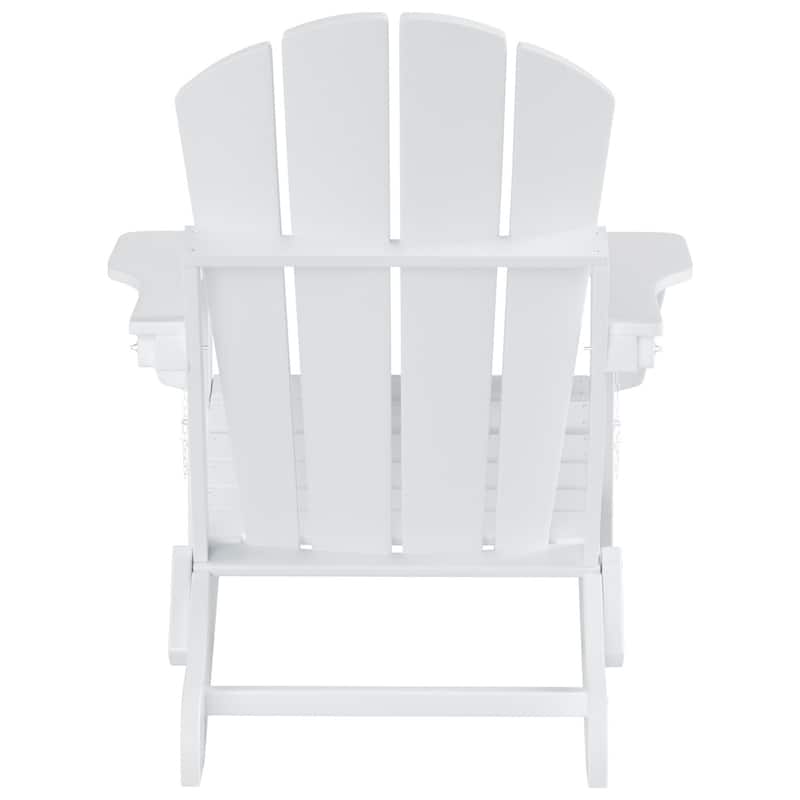 POLYTRENDS Laguna All Weather Poly Outdoor Adirondack Chair - Foldable (Set of 4)
