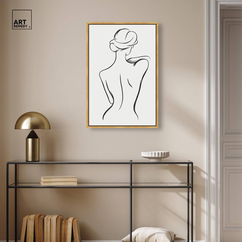 Woman in Contour III Canvas by Art Remedy