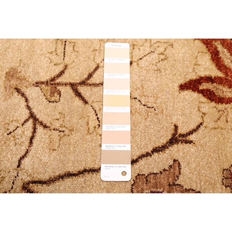 ECARPETGALLERY Hand-knotted Jamshidpour Ivory Wool Rug - 9'10 x 13'10