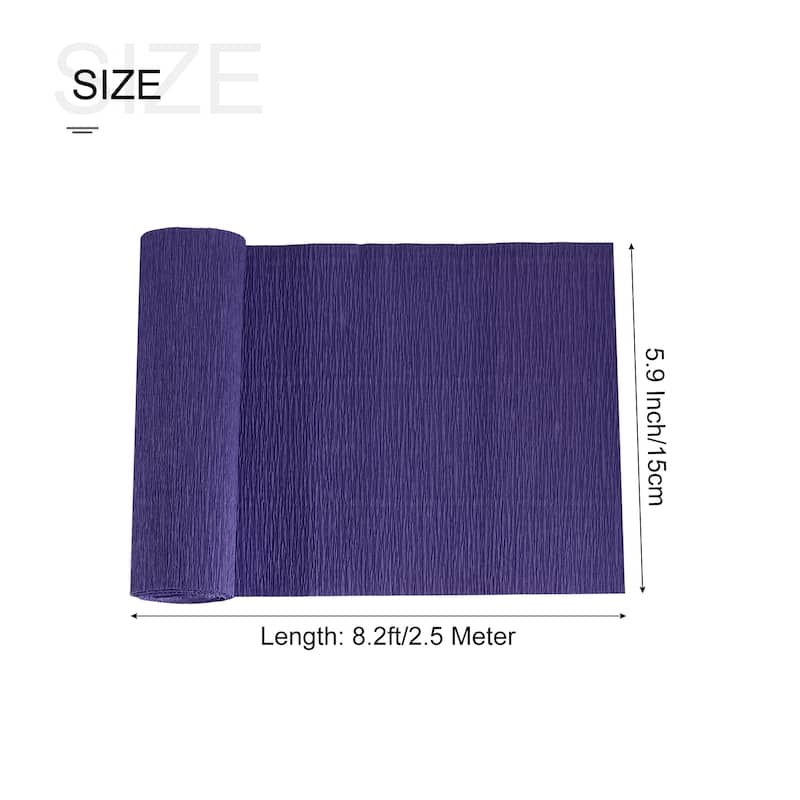 Crepe Paper Roll Crepe Paper Decoration 8.2ft Long 5.9 Inch Wide - Dark Blue