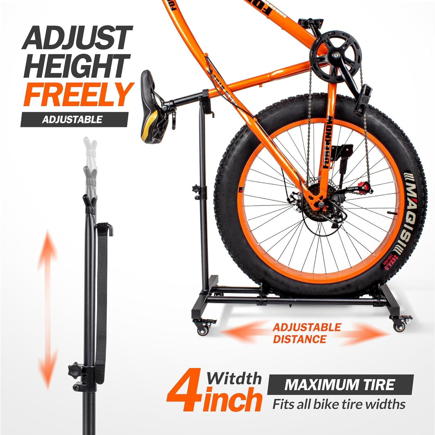 Rolling bike rack outlet