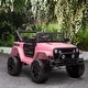 preview thumbnail 2 of 12, 12V Kids Ride on Toy Truck with Parent Remote Control, Pink