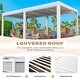 preview thumbnail 160 of 194, EROMMY Outdoor Louvered Pergola with Adjustable Aluminum Roof – Rainproof Gazebo for Patio & Garden