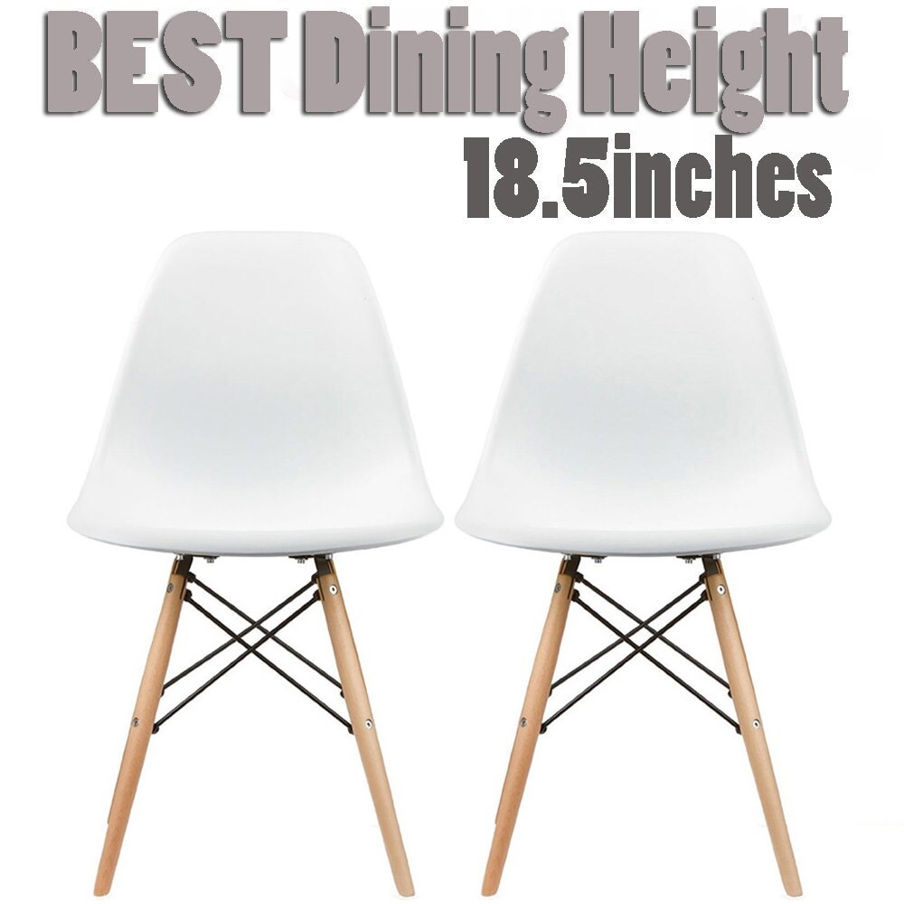 2xhome Plastic Eiffel Dining Chairs With Wood Dowel Legs Set Of 2 On Sale Overstock 12113601