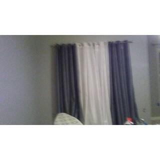 Ati Home Chatra Faux Silk Grommet Top Panel Curtains N A