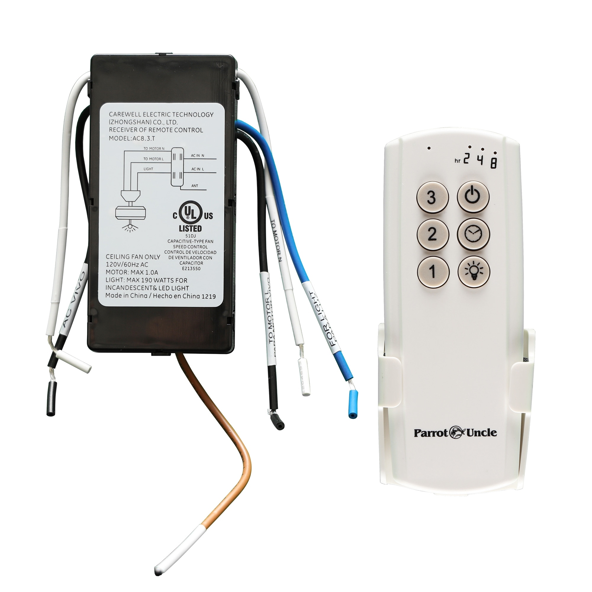 Hand-Held Remote Control by Parrot Uncle
