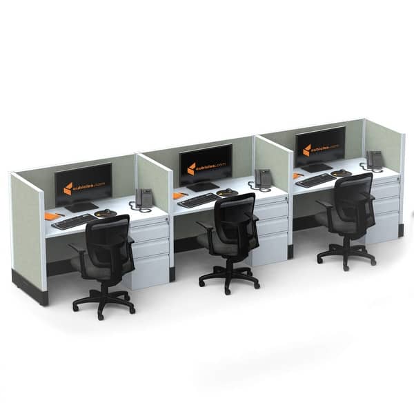 Small Office Cubicles 39H 3pack Inline Unpowered - On Sale - Overstock -  29211271